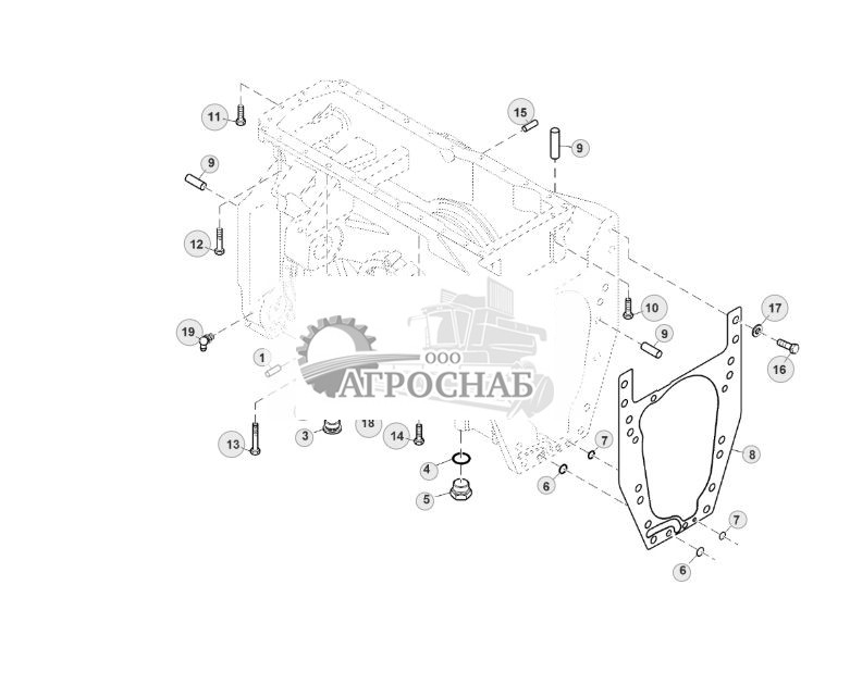 Прокладка и заглушки картера дифференциала - ST288107 601.jpg